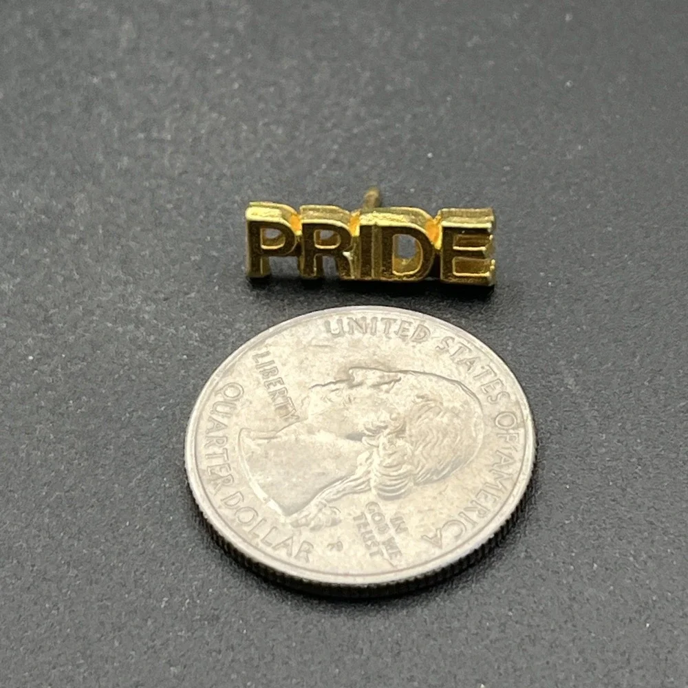 Pride Gold‎ Tone Lapel Hat Pin
